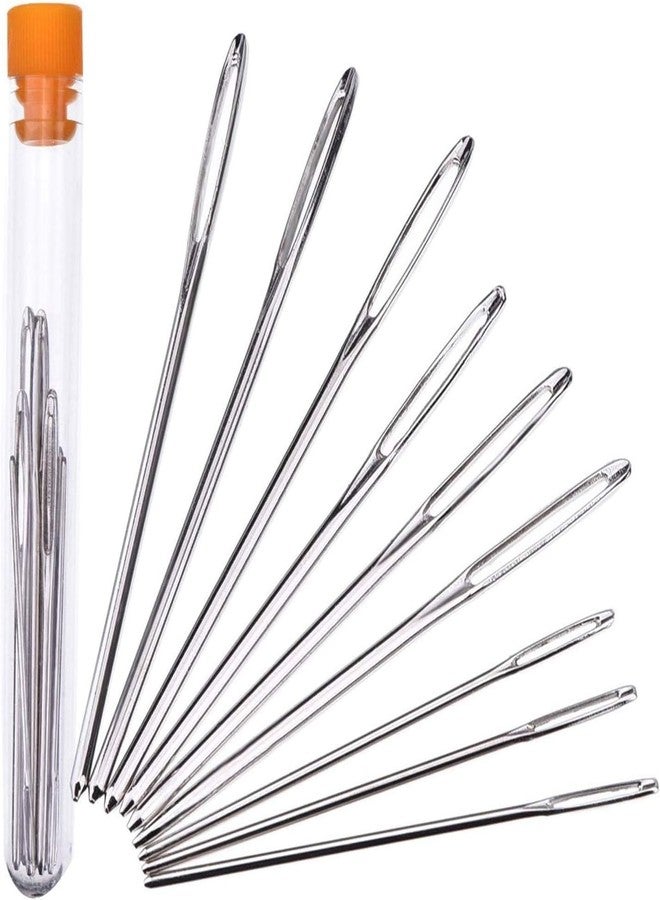 DODHAR Large-Eye Blunt Needles Set (9-Piece) - Stainless Steel Yarn & Knitting Needles for Sewing, Weaving, Crochet, Crafting & Stringing - Image 1